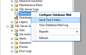 SSMS DatabaseMail - Test Email