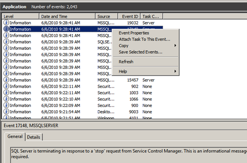 Attach Task to Event Dialog