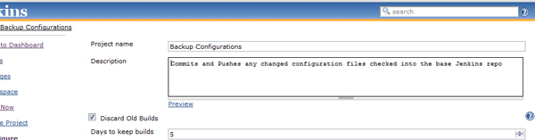 General Job Settings