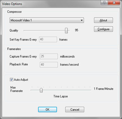 Recording Settings Dialog