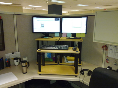 Trying The Stand Up Desk