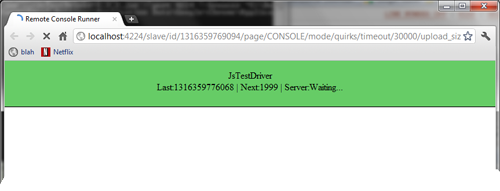 Chrome captured by jsTestDriver Server