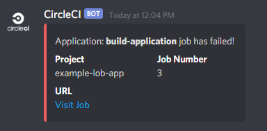 Discord build failure from CircleCI