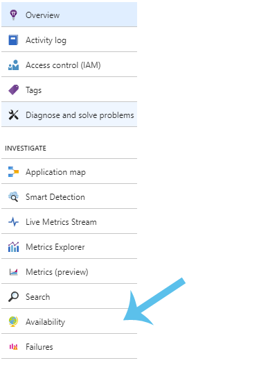 App Insights - Availability Option